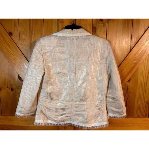 Spiegel pail yellow Button Up Coat Jacket Blazer Size 8 (4503) - Picture 6 of 6